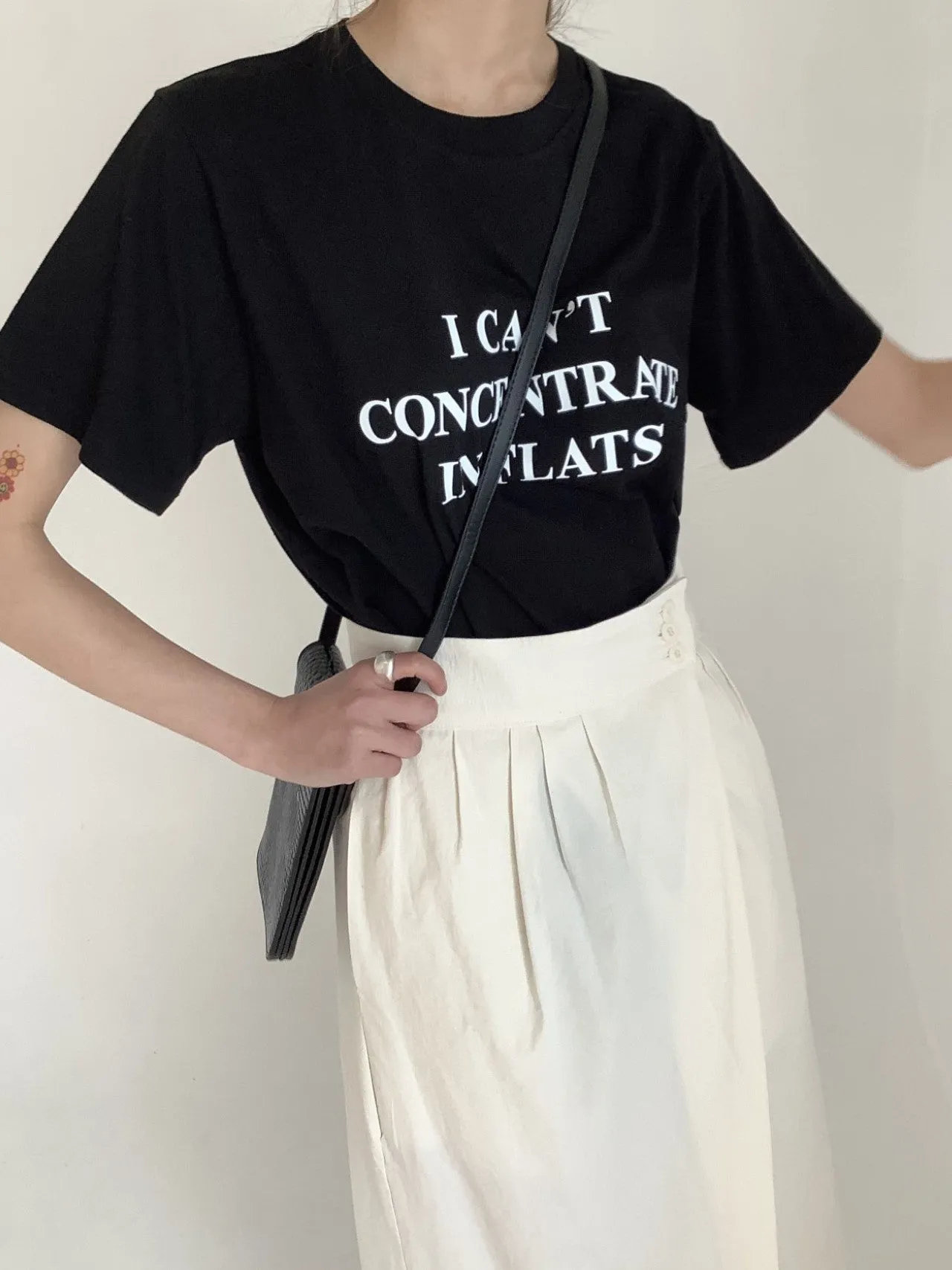 PRINTED IN FLATS COTTON T-SHIRT