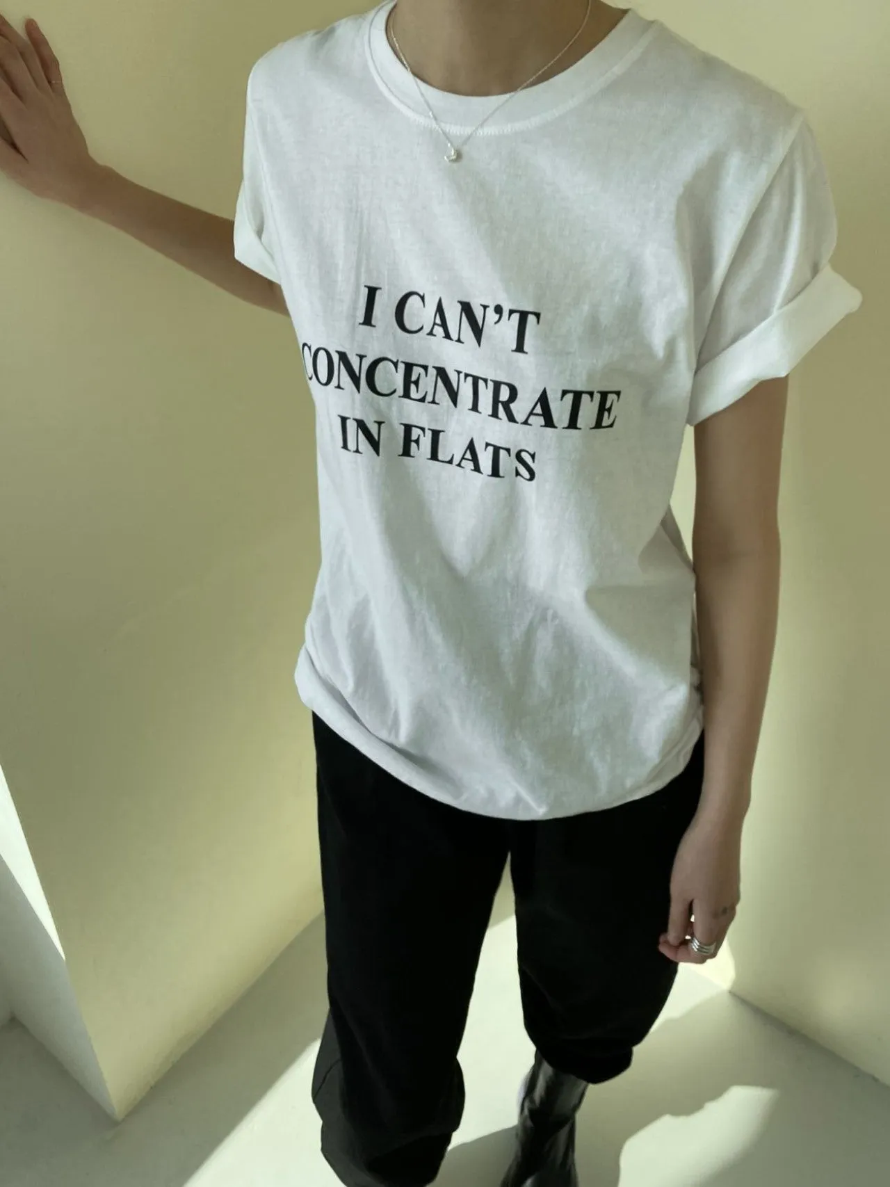 PRINTED IN FLATS COTTON T-SHIRT