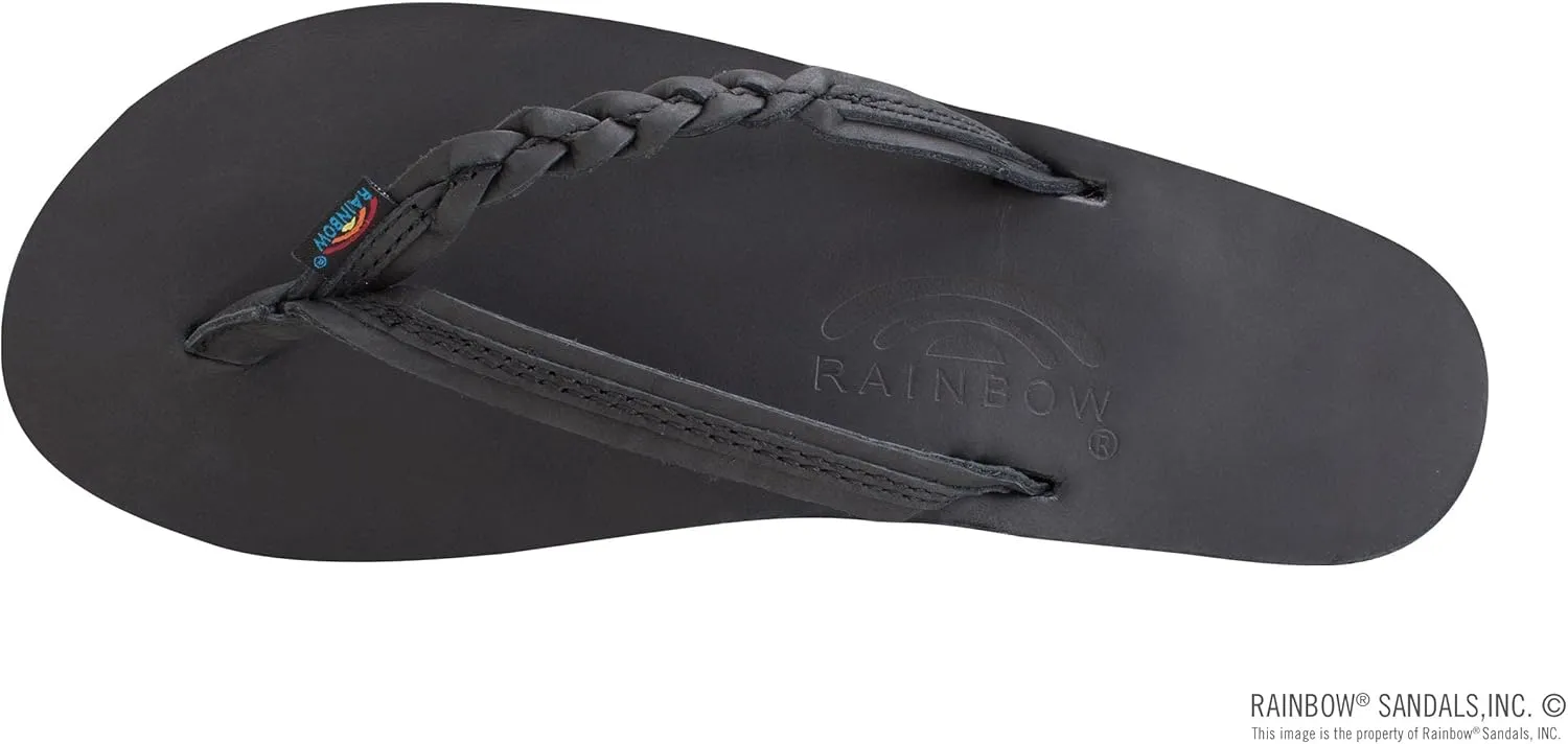 Rainbow Sandals Womens Flirty Braidy Premier Leather w/Single Braided Strap