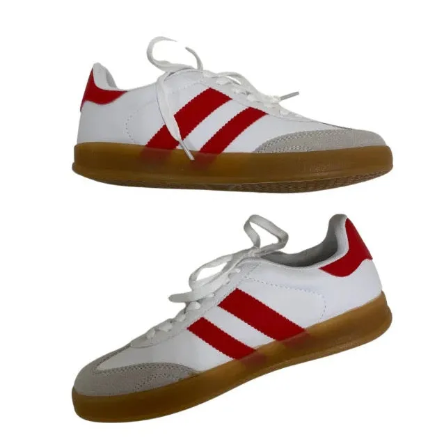 Red and White Sneaker