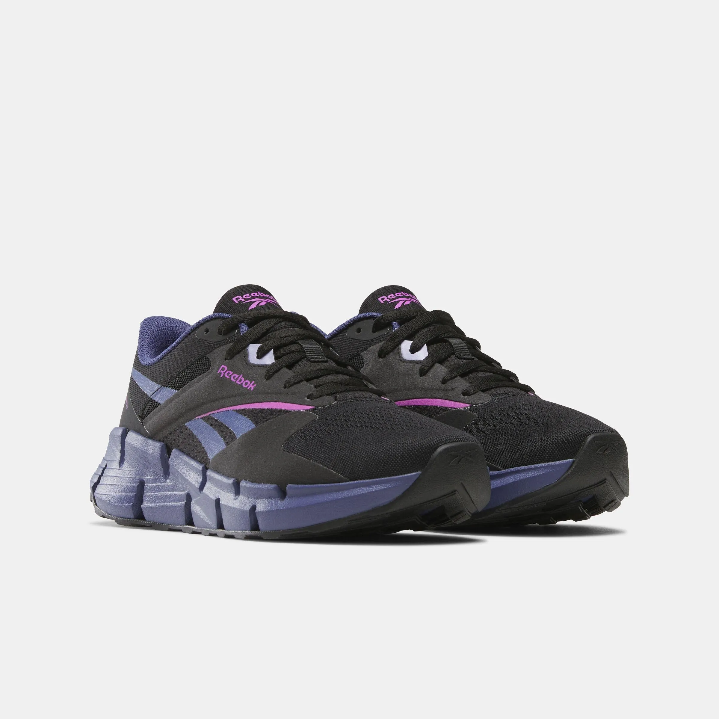 Reebok Footwear Women Zig Dynamica 5 Shoes BLACK/TWILIGHTBLUE/PURPLERAVE