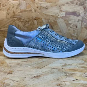 Rieker Womens Fashion Trainers - Blue