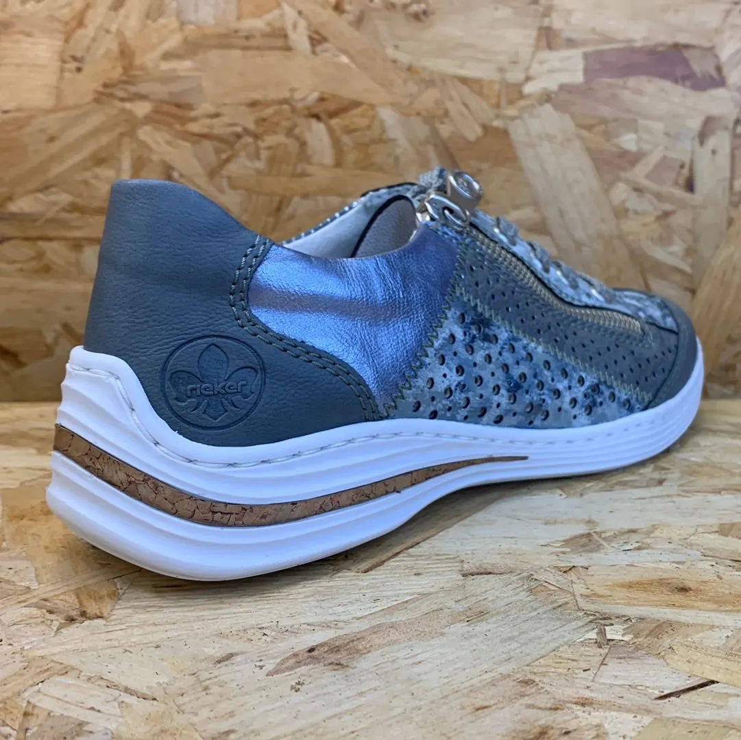 Rieker Womens Fashion Trainers - Blue