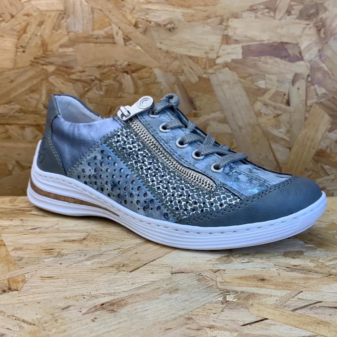 Rieker Womens Fashion Trainers - Blue