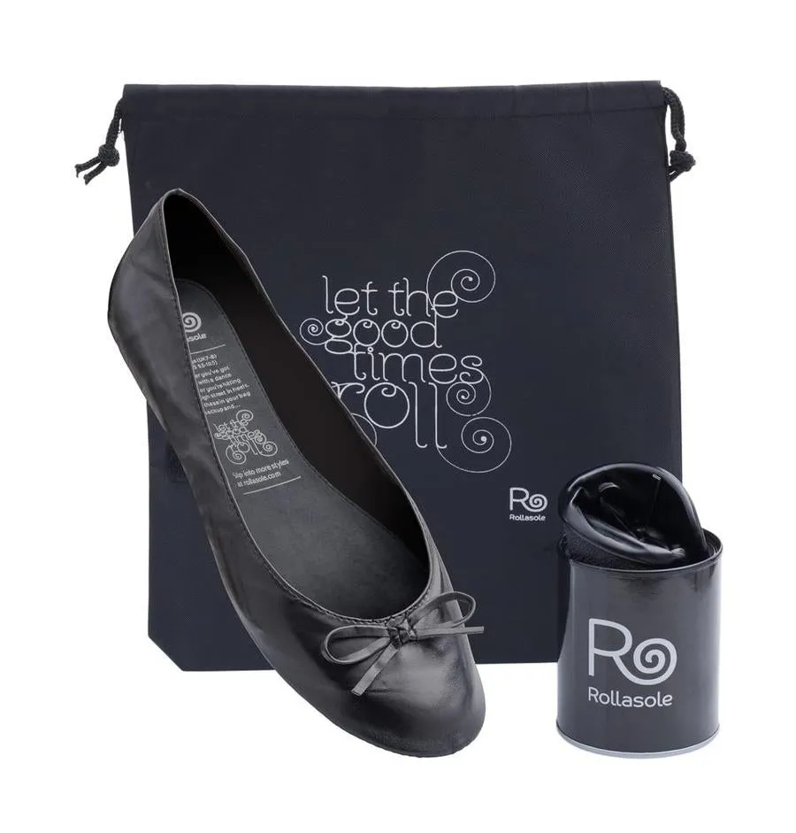 Rollasoles "Back To Black" Ballet Flats
