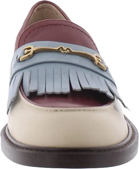 Sam Edelman Cammi Summer Sand/Paprika Leather Almond Toe Slip On Dress Loafers