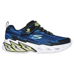 Skechers Boys S Lights Light Storm Bolt Brights Trainer Black/Blue