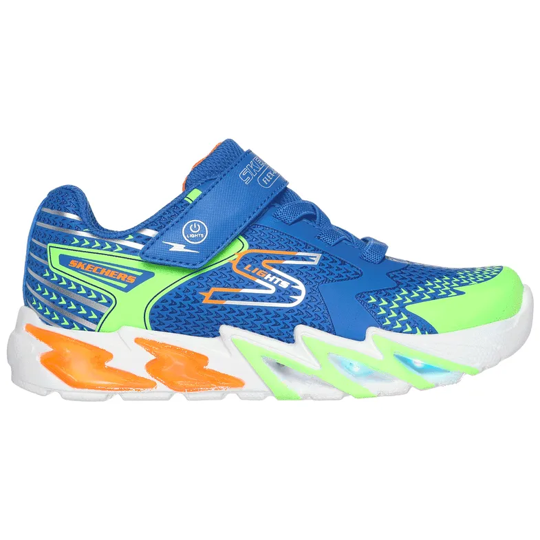 Skechers Boys Trainer S Lights Flex-Glow Bolt Royal/Multi