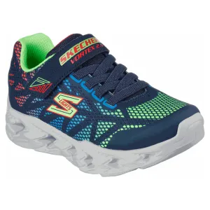 Skechers Boys Trainer S Lights Vortex 2.0 Navy Multi