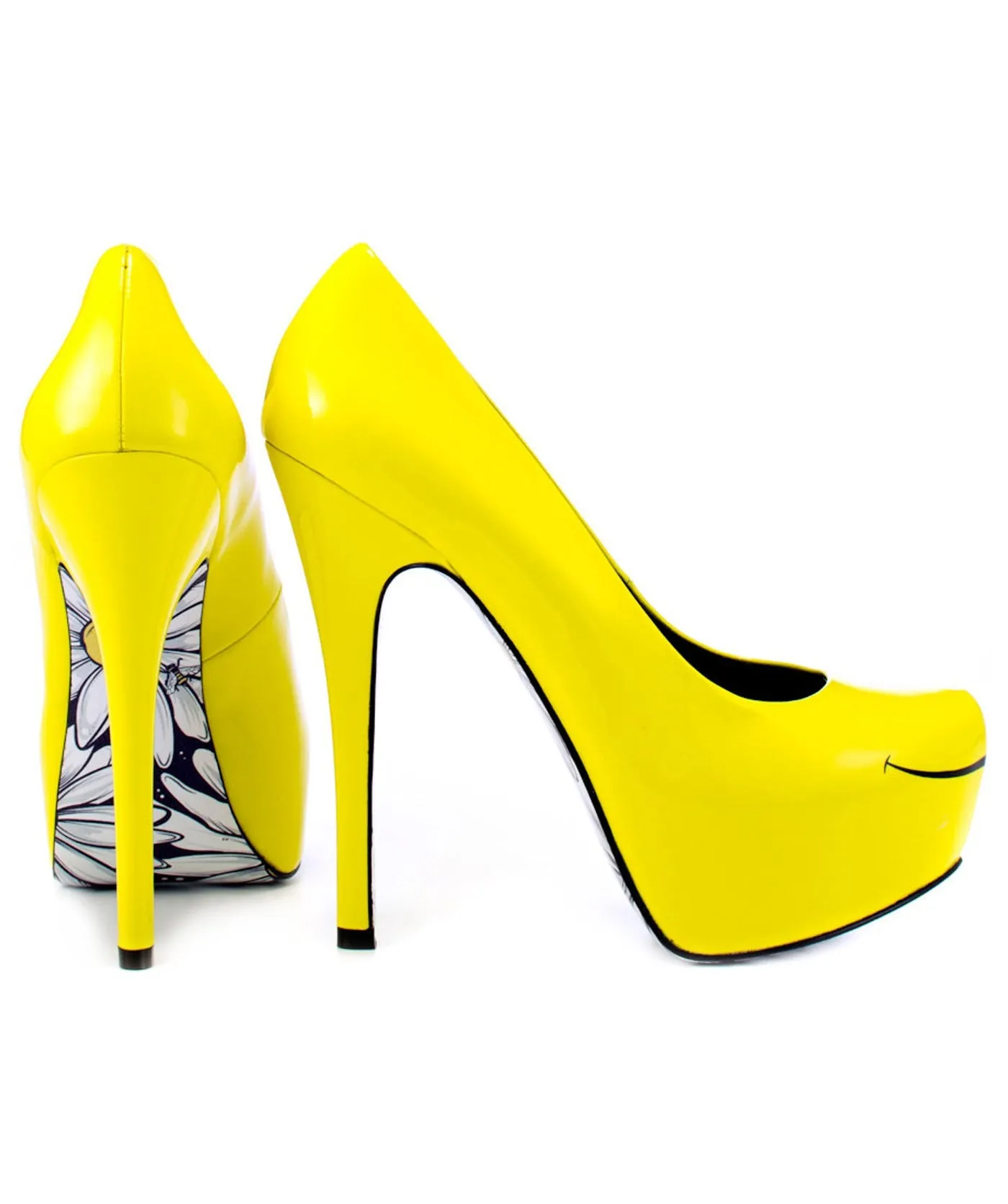 Smiles Patent Leather Platforms