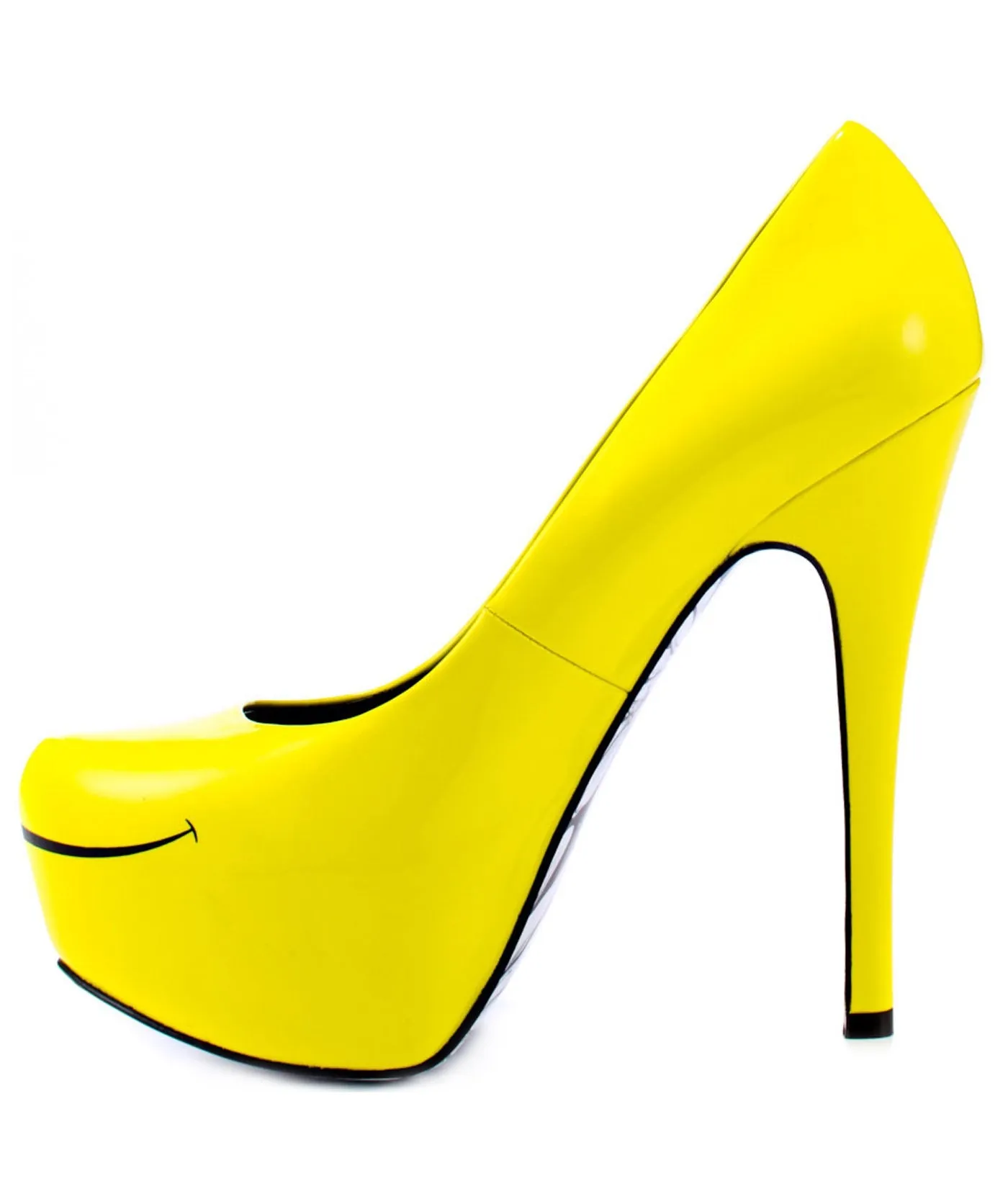 Smiles Patent Leather Platforms