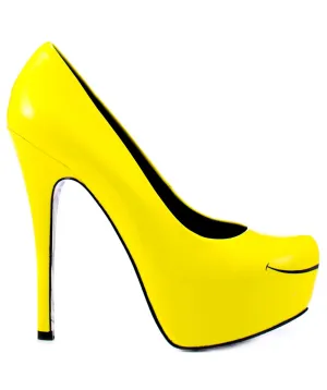 Smiles Patent Leather Platforms