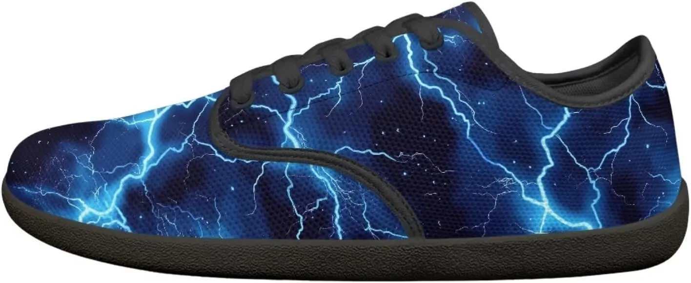 Soccer Flame Print Women's Wide Toe Barefoot Walking Shoes Football Men Breath Casual Travel Walking Shoes