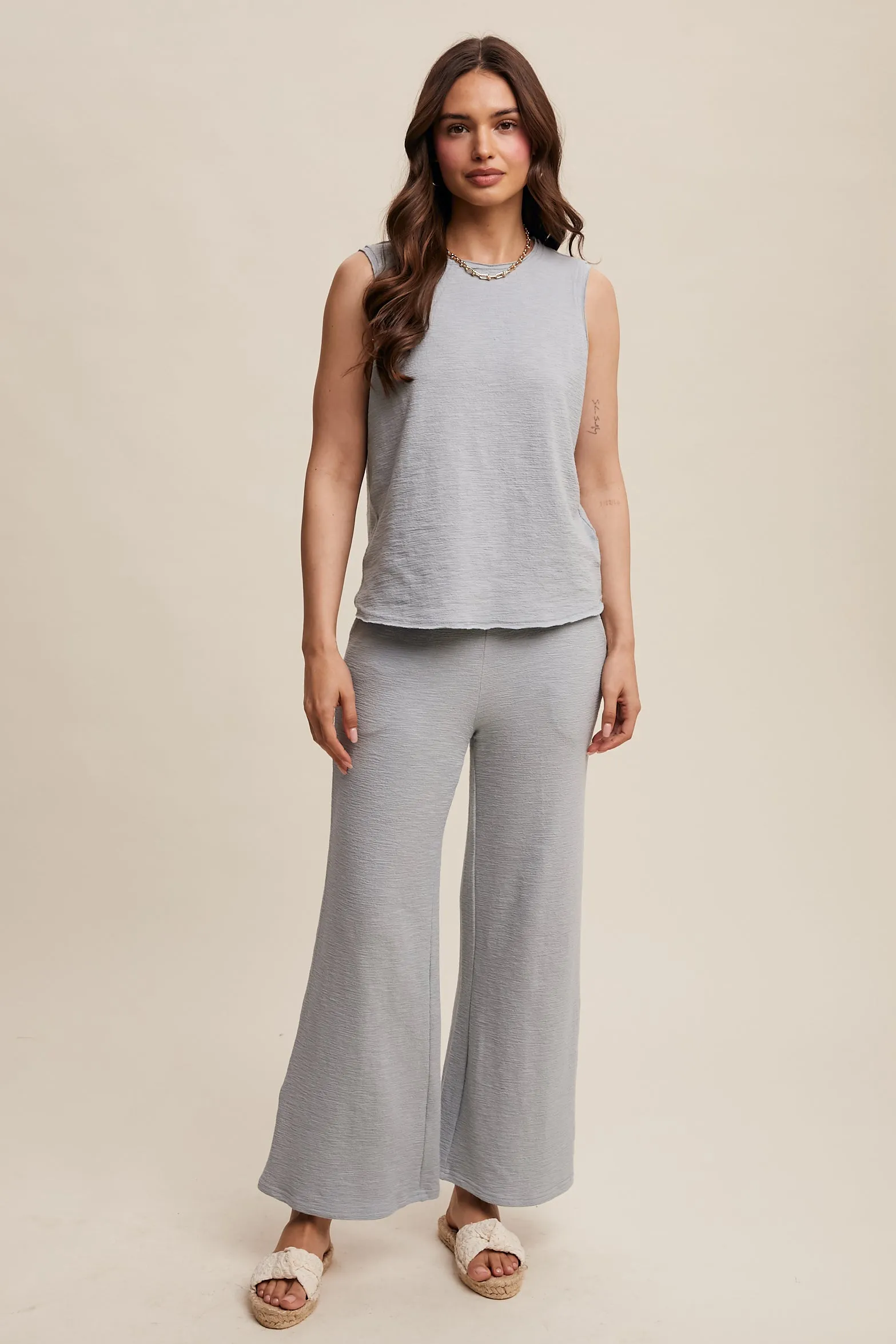 Soft Knit Tank and Sweatpant Set