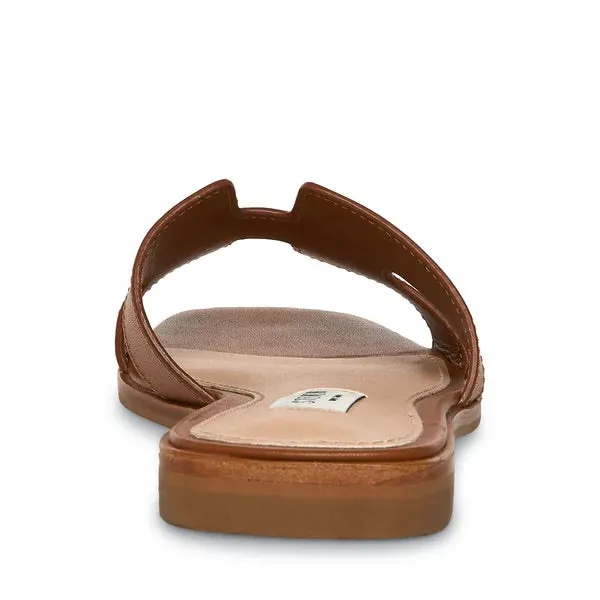 Steve Madden Haydn Cognac Leather Sandal