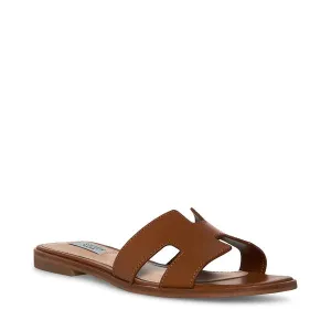 Steve Madden Haydn Cognac Leather Sandal