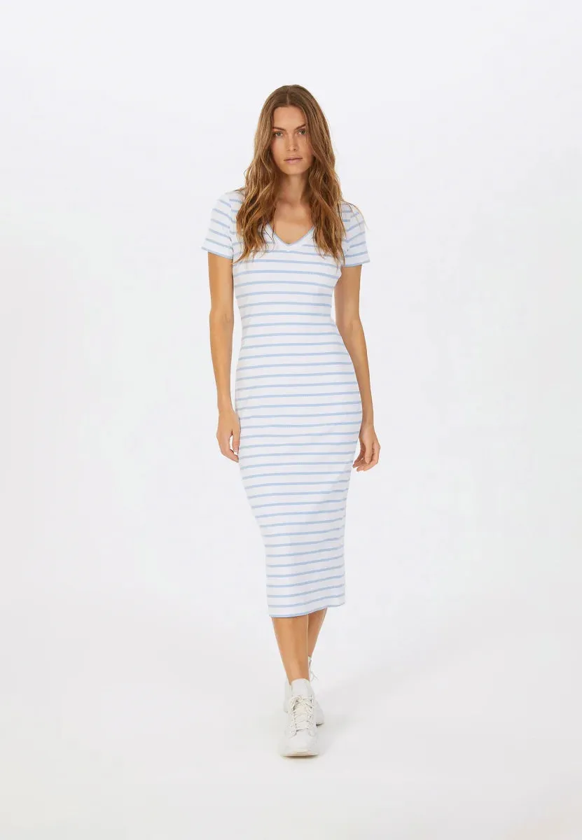 Stripe Dress - Sky Blue