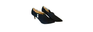 Suede Stiletto Booties Black SZ 7 - Adrienne Vittadini
