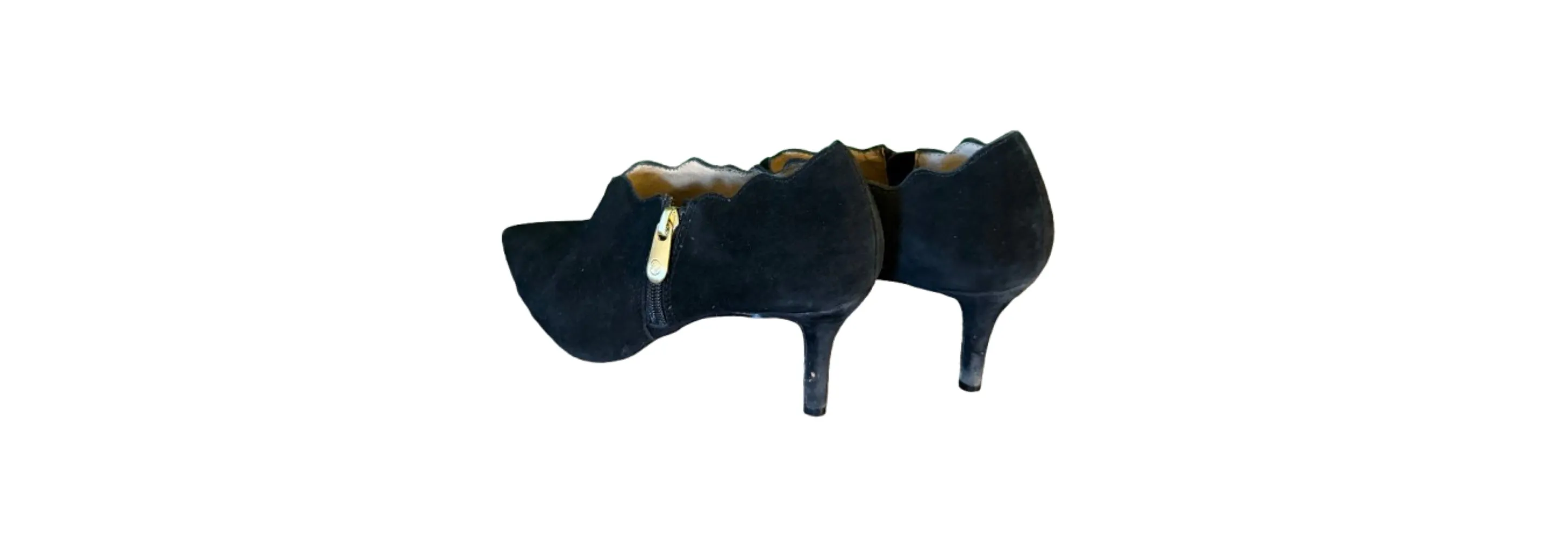 Suede Stiletto Booties Black SZ 7 - Adrienne Vittadini