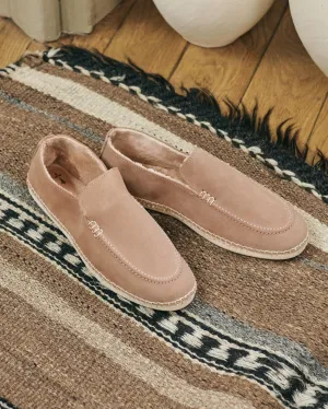 Suede With Faux Fur Loafers Espadrilles - H08L0 - Cortina Vintage Taupe