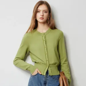 Tassel Edge Slim Fit Cardigan