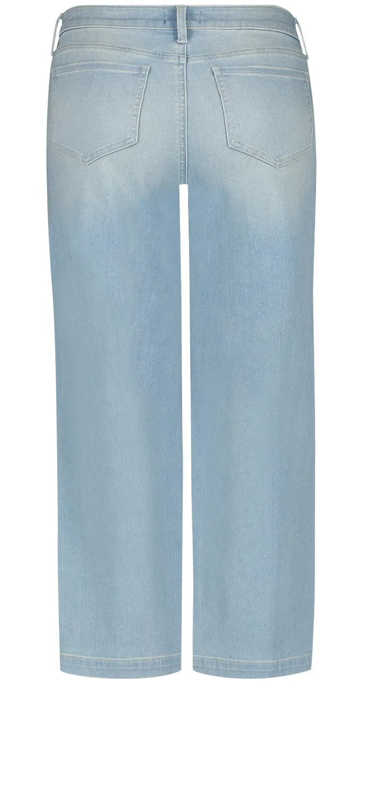 Teresa Wide Leg Ankle Jeans Light Blue Premium Denim | Naomi