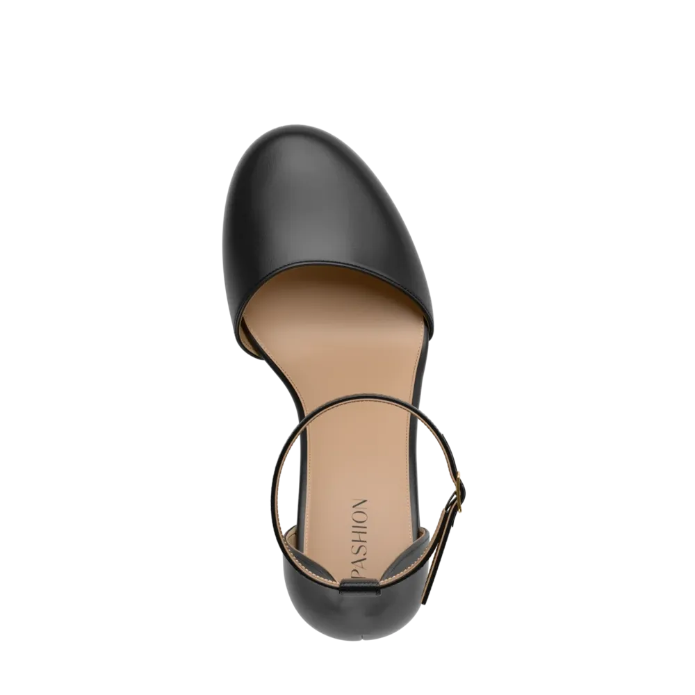 The Jocelyn - Coal Satin 4 Stiletto