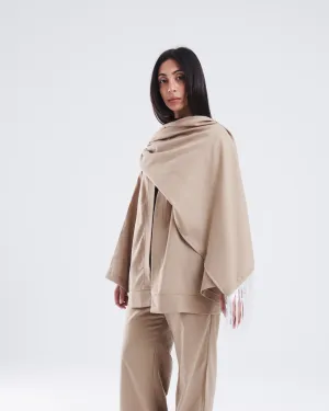 The Shawl kimono in beige