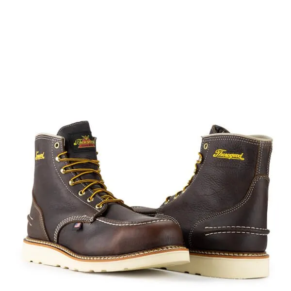 Thorogood Men's 6" Briar Pitstop Waterproof Wedge Sole Work Boot