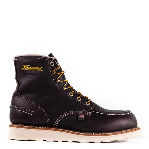 Thorogood Men's 6" Briar Pitstop Waterproof Wedge Sole Work Boot