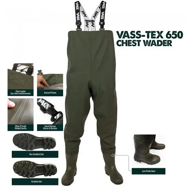 Vass Tex 650 Series Chest Waders