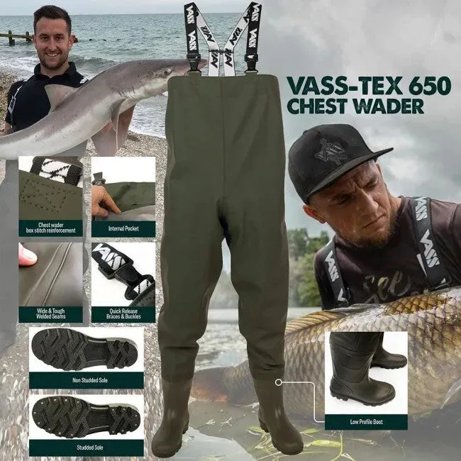 Vass Tex 650 Series Chest Waders