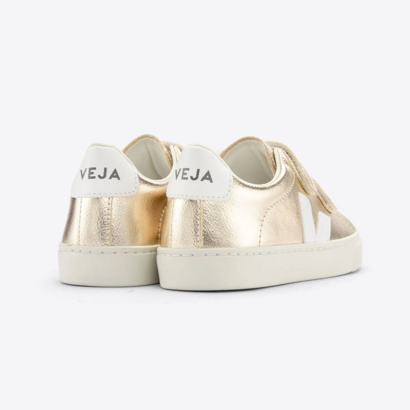 Veja Girl's Esplar Leather Platine White Trainers