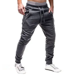 West Louis Casual Style Side Zipper Sweatpants