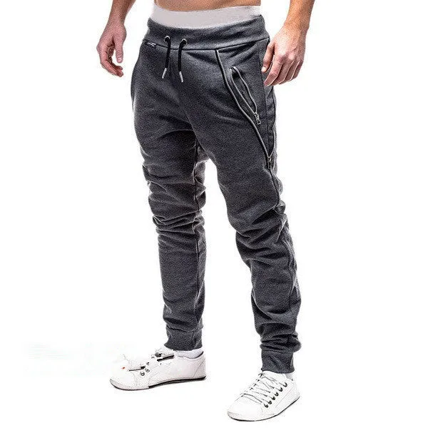 West Louis Casual Style Side Zipper Sweatpants