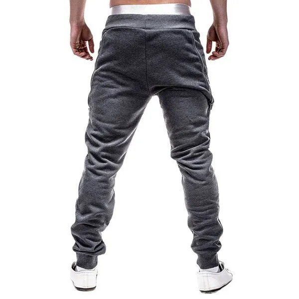 West Louis Casual Style Side Zipper Sweatpants