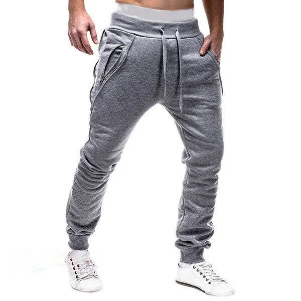 West Louis Casual Style Side Zipper Sweatpants