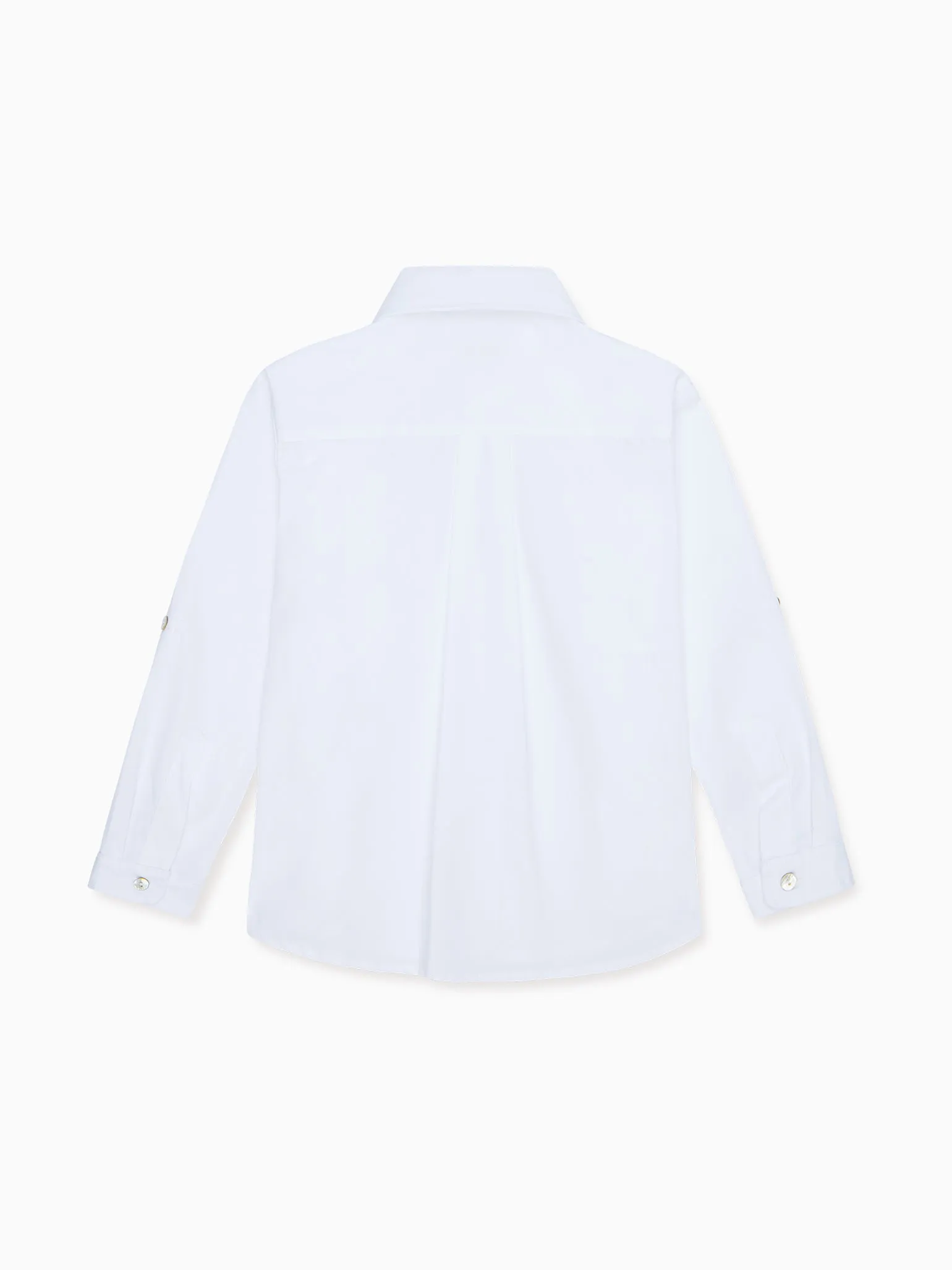 White Nico Long Sleeve Boy Shirt