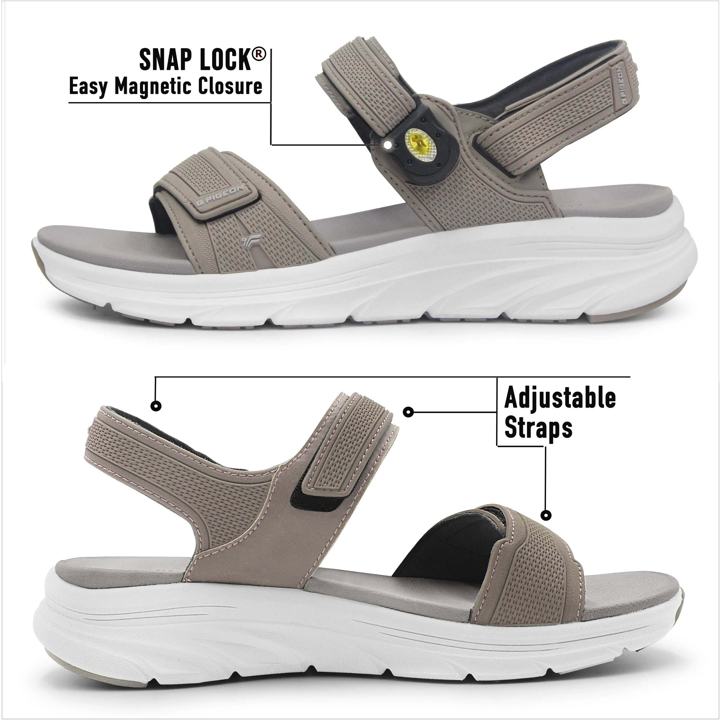 Women EVA: 3836 Taupe