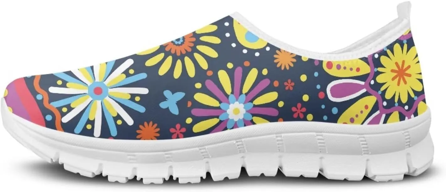Womens Canvas Shoes Low Top Fashion Sneakers Slip on Walking ShoeWhite Sole