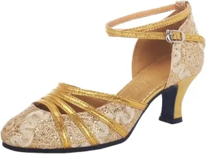 Women's Latin Dance Shoes Tango Pole Ballroom Dance Shoes Modern Dance Shoes High Heels 5.5/7.5 Cm