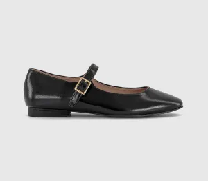 Womens Office Fuschia Single Strap Mary Jane Ballet Black