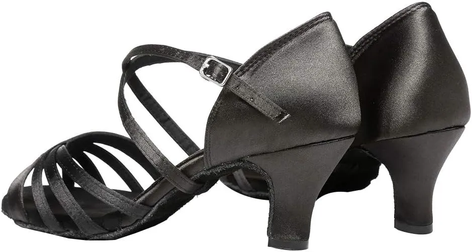 YKXLM Women's Latin Dance Shoes Ballroom Salsa Tango Professional Performance Practice Dancing Shoes,Model YCL351